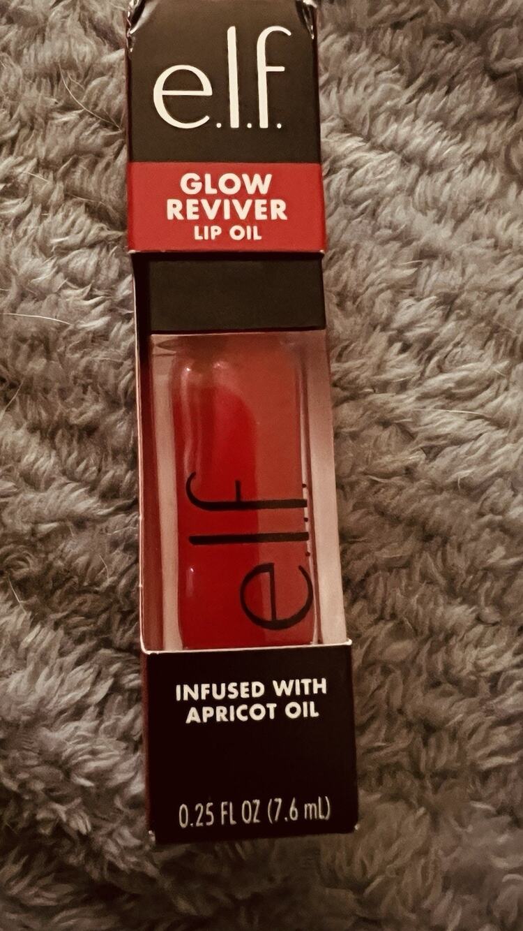 E. L. F. Glow Reviver Lip Gloss Oil 0.25 fl oz - Red Delicious 82008 New